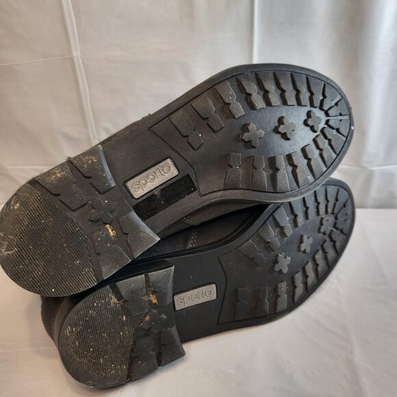 Sporto Western Faux Fur Boot Woman Size 8 Black - Picture 5 of 7